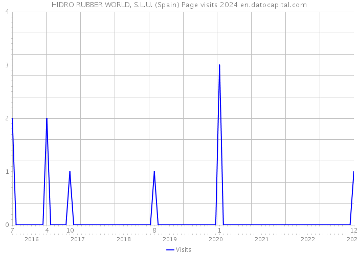 HIDRO RUBBER WORLD, S.L.U. (Spain) Page visits 2024 