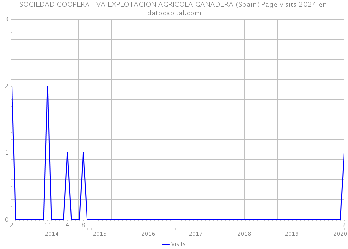 SOCIEDAD COOPERATIVA EXPLOTACION AGRICOLA GANADERA (Spain) Page visits 2024 