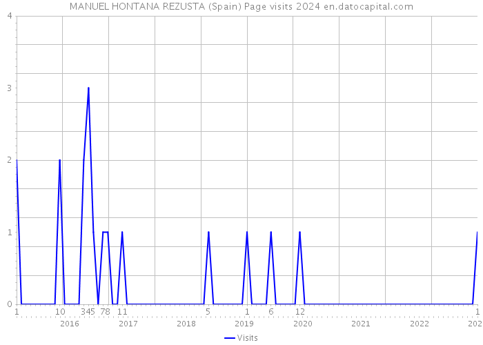 MANUEL HONTANA REZUSTA (Spain) Page visits 2024 