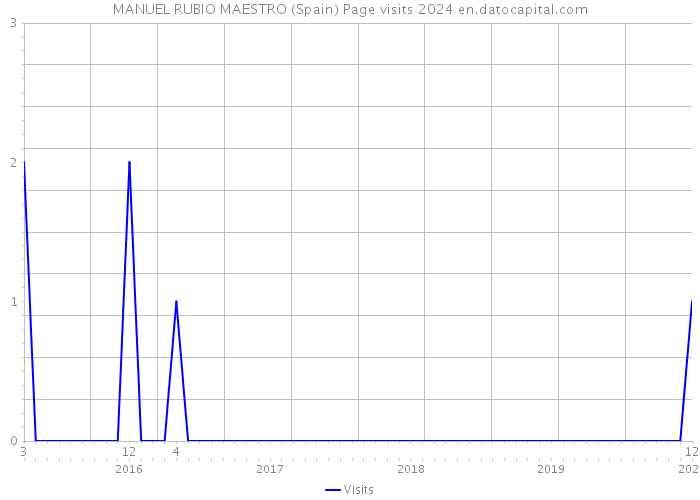 MANUEL RUBIO MAESTRO (Spain) Page visits 2024 
