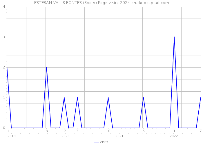 ESTEBAN VALLS FONTES (Spain) Page visits 2024 