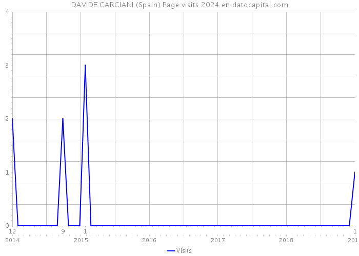 DAVIDE CARCIANI (Spain) Page visits 2024 