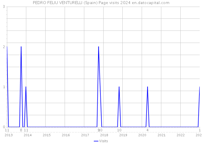 PEDRO FELIU VENTURELLI (Spain) Page visits 2024 