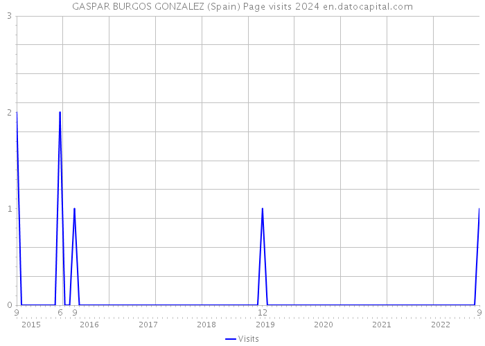 GASPAR BURGOS GONZALEZ (Spain) Page visits 2024 