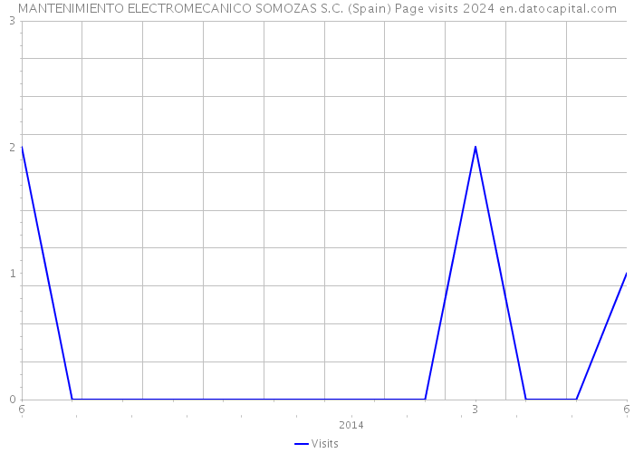 MANTENIMIENTO ELECTROMECANICO SOMOZAS S.C. (Spain) Page visits 2024 