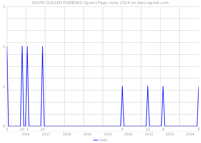 DAVID GUILLEN RODENAS (Spain) Page visits 2024 