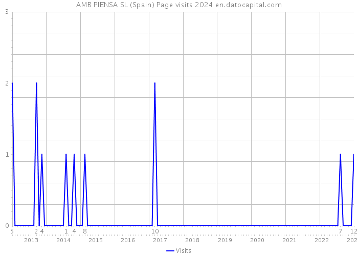 AMB PIENSA SL (Spain) Page visits 2024 