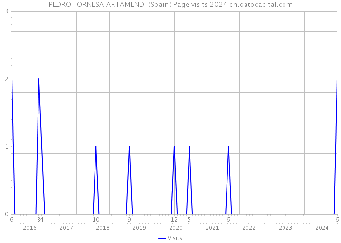 PEDRO FORNESA ARTAMENDI (Spain) Page visits 2024 