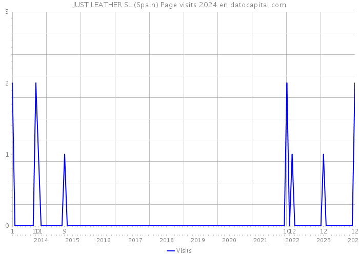 JUST LEATHER SL (Spain) Page visits 2024 