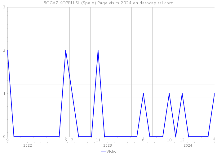 BOGAZ KOPRU SL (Spain) Page visits 2024 