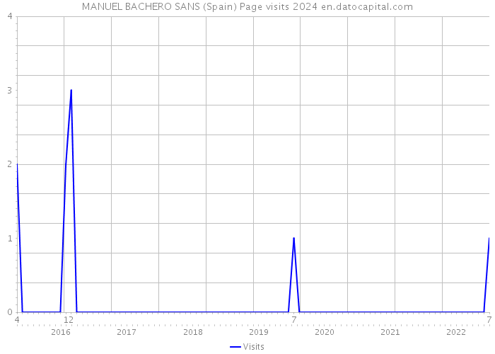 MANUEL BACHERO SANS (Spain) Page visits 2024 
