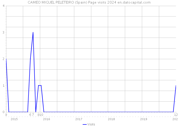 CAMEO MIGUEL PELETEIRO (Spain) Page visits 2024 