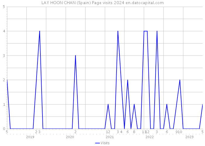 LAY HOON CHAN (Spain) Page visits 2024 