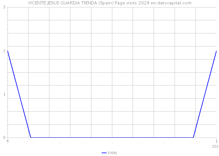 VICENTE JESUS GUARDIA TIENDA (Spain) Page visits 2024 