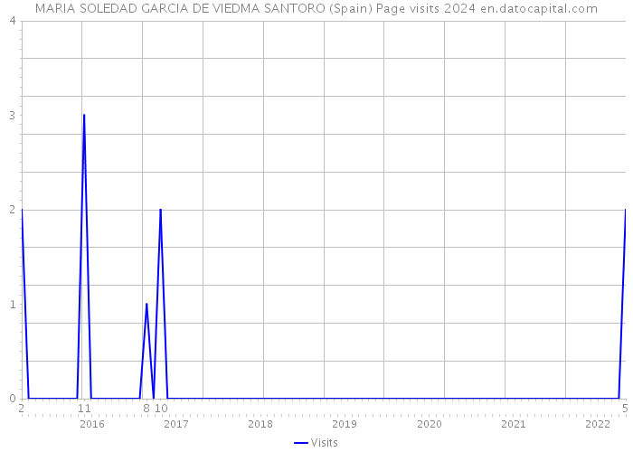 MARIA SOLEDAD GARCIA DE VIEDMA SANTORO (Spain) Page visits 2024 
