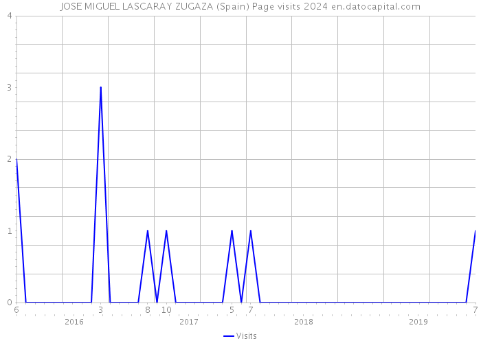 JOSE MIGUEL LASCARAY ZUGAZA (Spain) Page visits 2024 