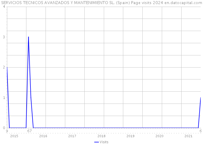SERVICIOS TECNICOS AVANZADOS Y MANTENIMIENTO SL. (Spain) Page visits 2024 