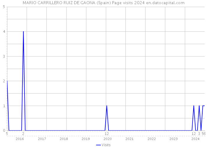 MARIO CARRILLERO RUIZ DE GAONA (Spain) Page visits 2024 