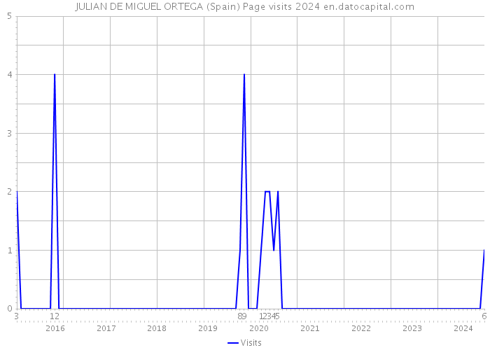 JULIAN DE MIGUEL ORTEGA (Spain) Page visits 2024 