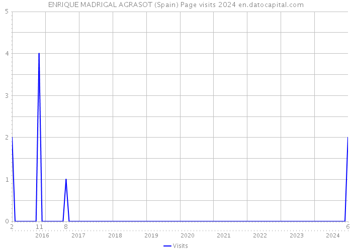 ENRIQUE MADRIGAL AGRASOT (Spain) Page visits 2024 