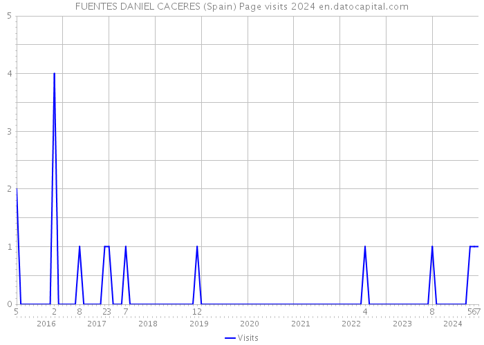 FUENTES DANIEL CACERES (Spain) Page visits 2024 