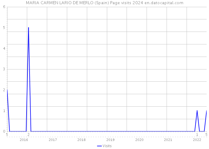 MARIA CARMEN LARIO DE MERLO (Spain) Page visits 2024 