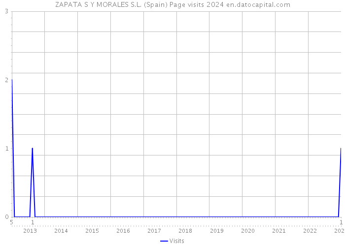 ZAPATA S Y MORALES S.L. (Spain) Page visits 2024 