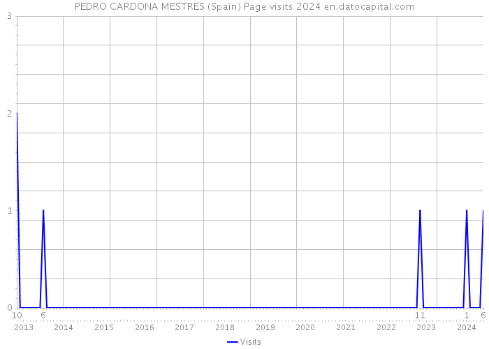 PEDRO CARDONA MESTRES (Spain) Page visits 2024 