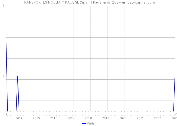 TRANSPORTES NOELIA Y RAUL SL (Spain) Page visits 2024 
