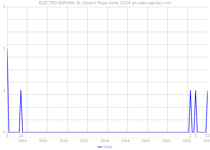 ELECTRO ESPUNA SL (Spain) Page visits 2024 