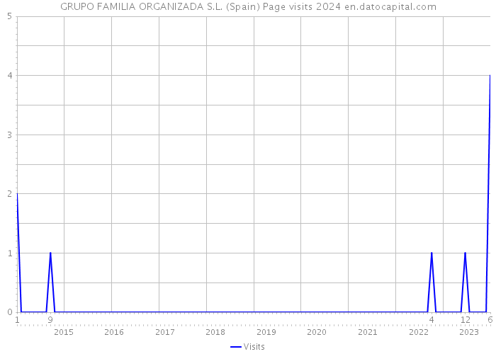GRUPO FAMILIA ORGANIZADA S.L. (Spain) Page visits 2024 