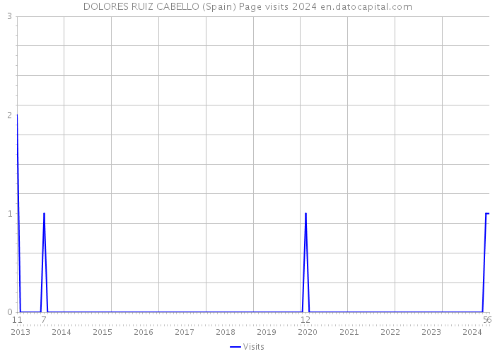 DOLORES RUIZ CABELLO (Spain) Page visits 2024 