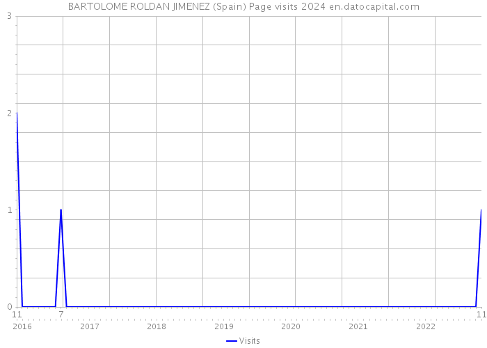 BARTOLOME ROLDAN JIMENEZ (Spain) Page visits 2024 