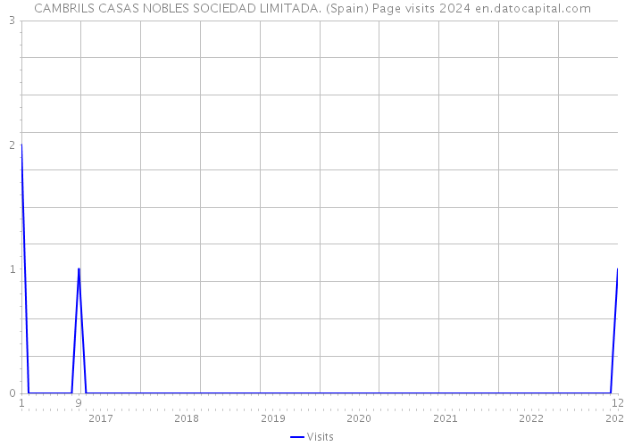 CAMBRILS CASAS NOBLES SOCIEDAD LIMITADA. (Spain) Page visits 2024 