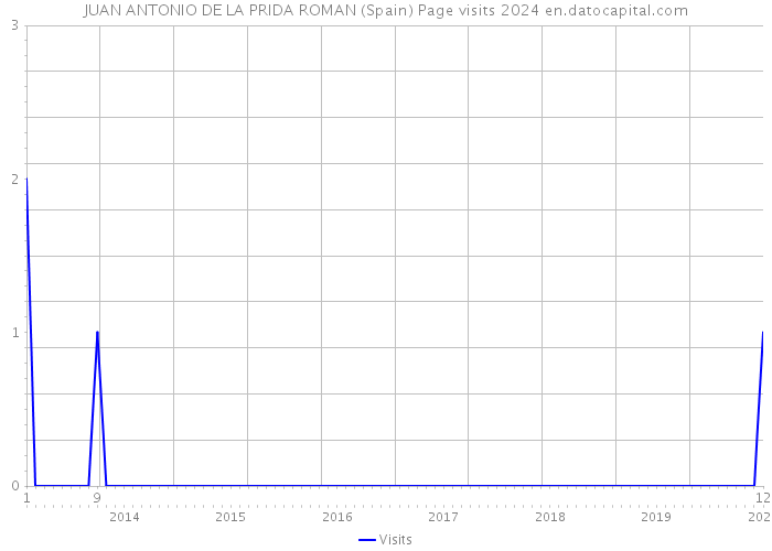 JUAN ANTONIO DE LA PRIDA ROMAN (Spain) Page visits 2024 