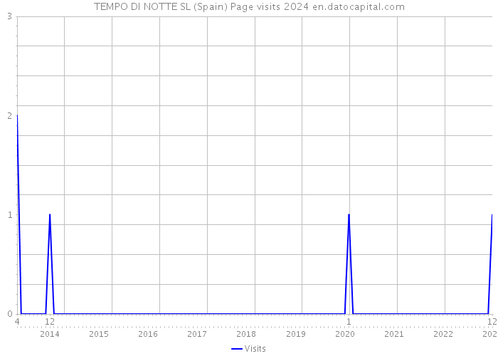 TEMPO DI NOTTE SL (Spain) Page visits 2024 
