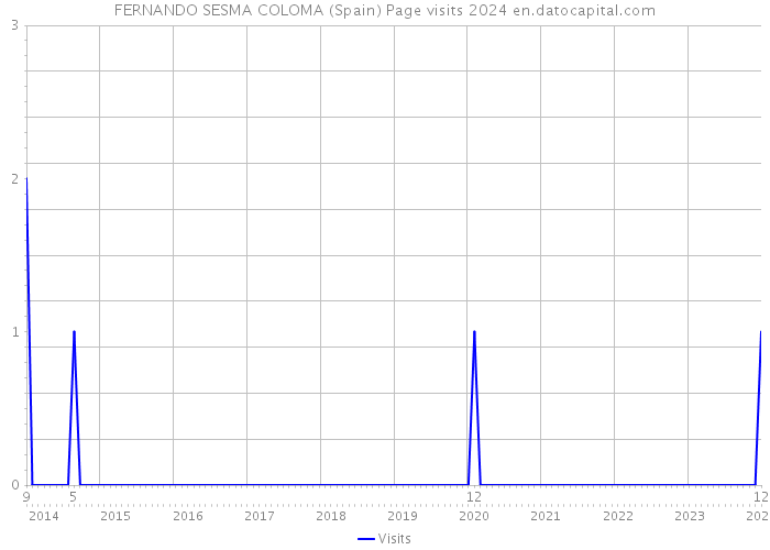 FERNANDO SESMA COLOMA (Spain) Page visits 2024 
