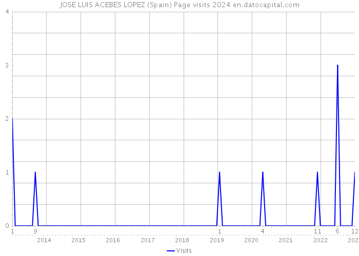 JOSE LUIS ACEBES LOPEZ (Spain) Page visits 2024 