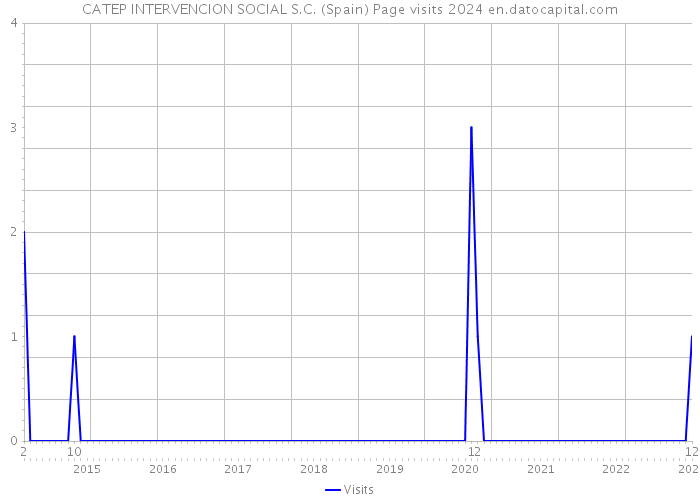 CATEP INTERVENCION SOCIAL S.C. (Spain) Page visits 2024 