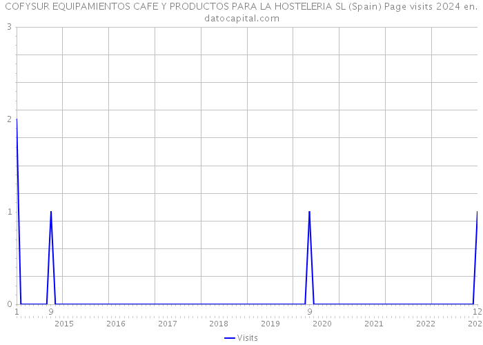 COFYSUR EQUIPAMIENTOS CAFE Y PRODUCTOS PARA LA HOSTELERIA SL (Spain) Page visits 2024 