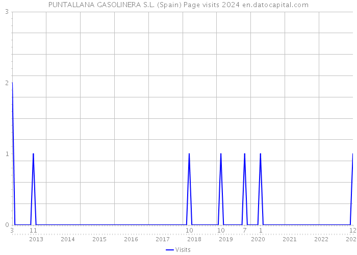 PUNTALLANA GASOLINERA S.L. (Spain) Page visits 2024 