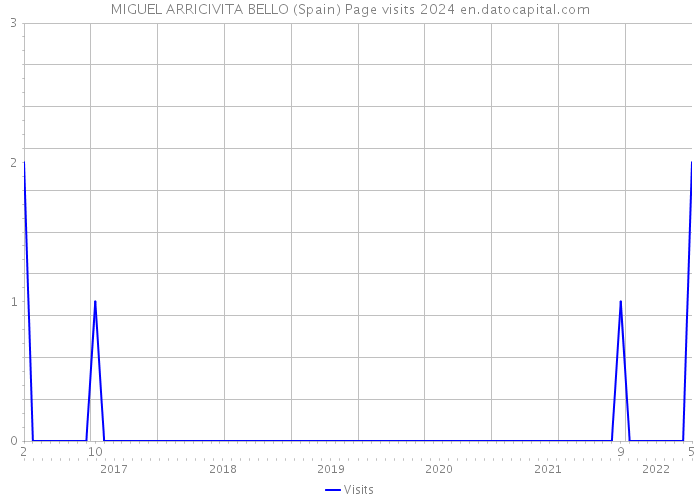 MIGUEL ARRICIVITA BELLO (Spain) Page visits 2024 