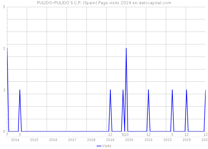PULIDO-PULIDO S.C.P. (Spain) Page visits 2024 
