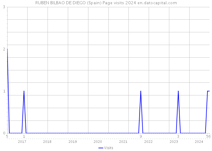 RUBEN BILBAO DE DIEGO (Spain) Page visits 2024 