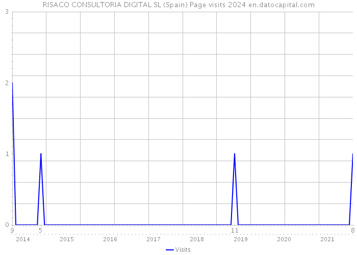 RISACO CONSULTORIA DIGITAL SL (Spain) Page visits 2024 