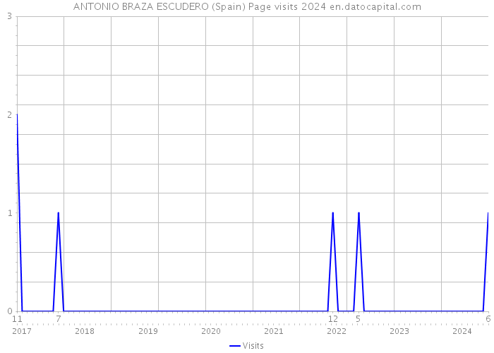 ANTONIO BRAZA ESCUDERO (Spain) Page visits 2024 