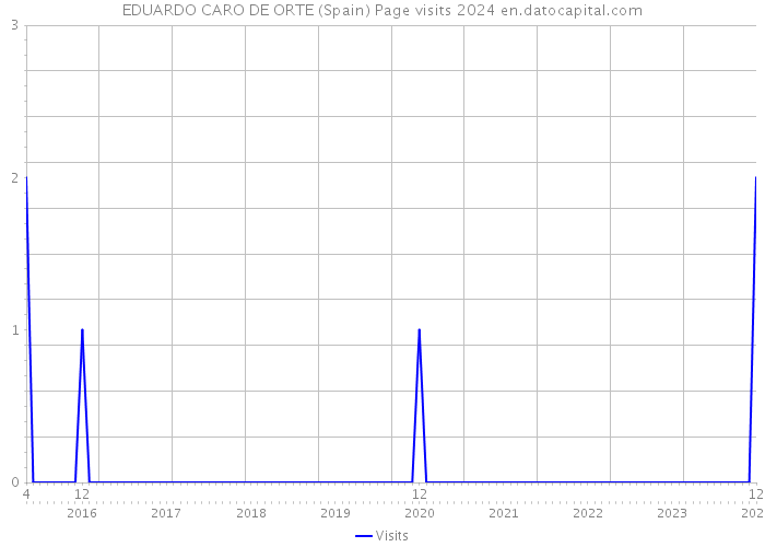 EDUARDO CARO DE ORTE (Spain) Page visits 2024 