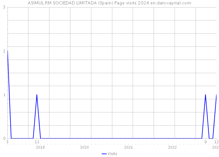 ASIMUL RM SOCIEDAD LIMITADA (Spain) Page visits 2024 