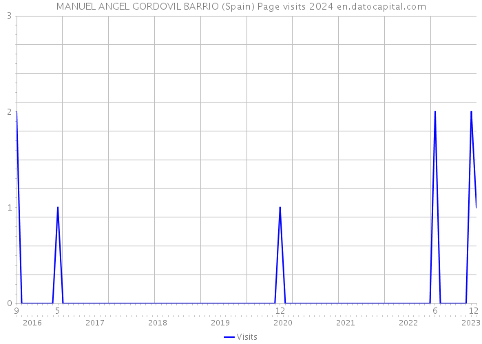 MANUEL ANGEL GORDOVIL BARRIO (Spain) Page visits 2024 