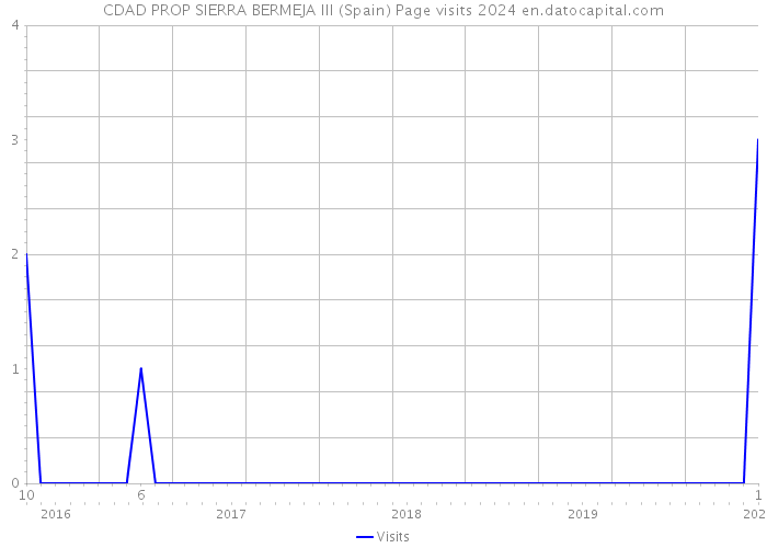 CDAD PROP SIERRA BERMEJA III (Spain) Page visits 2024 